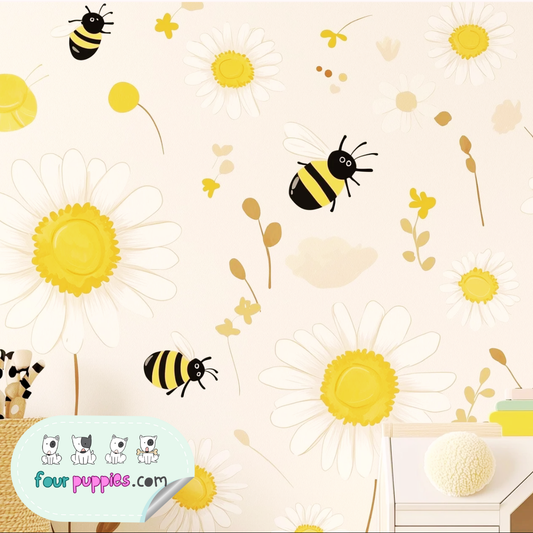 🏠 Transform Your Child’s Room with Creative Wall Stickers from Four Puppies